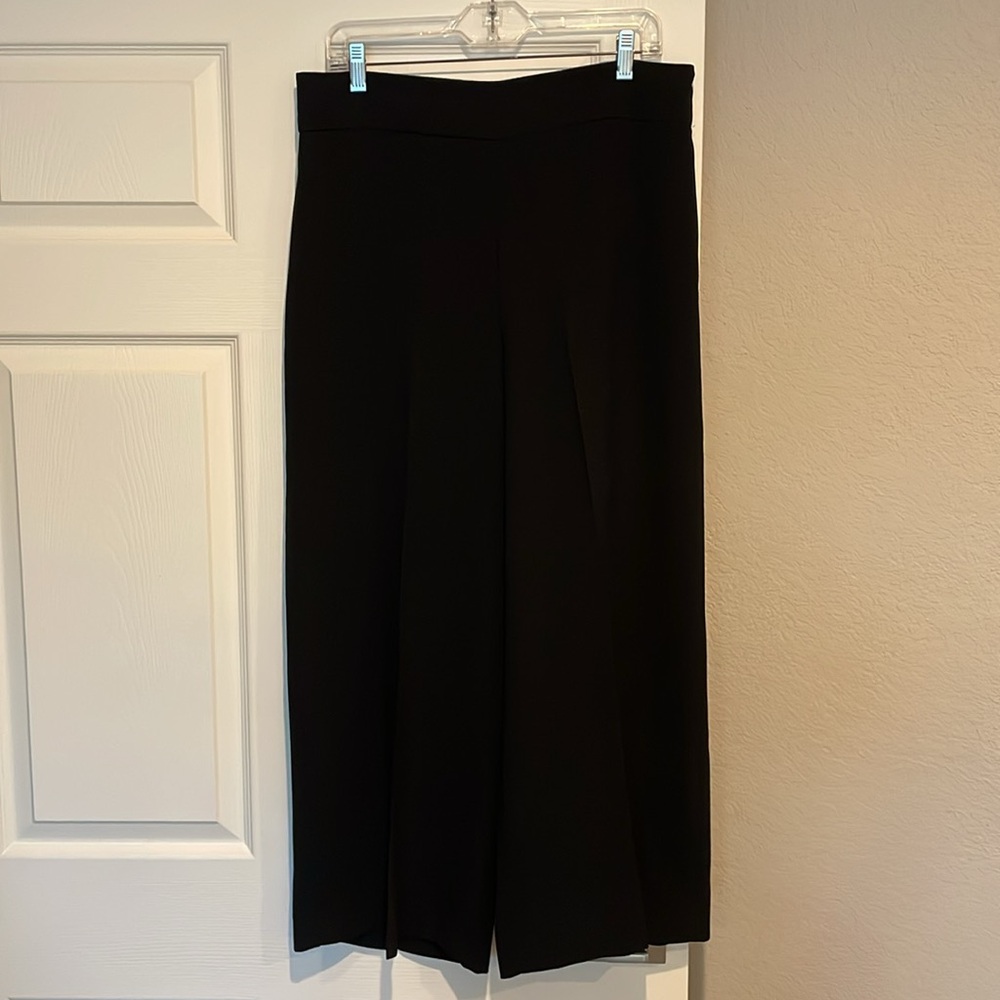 Zara Wide Leg Cropped Pant Size XL - Picture 4 of 10